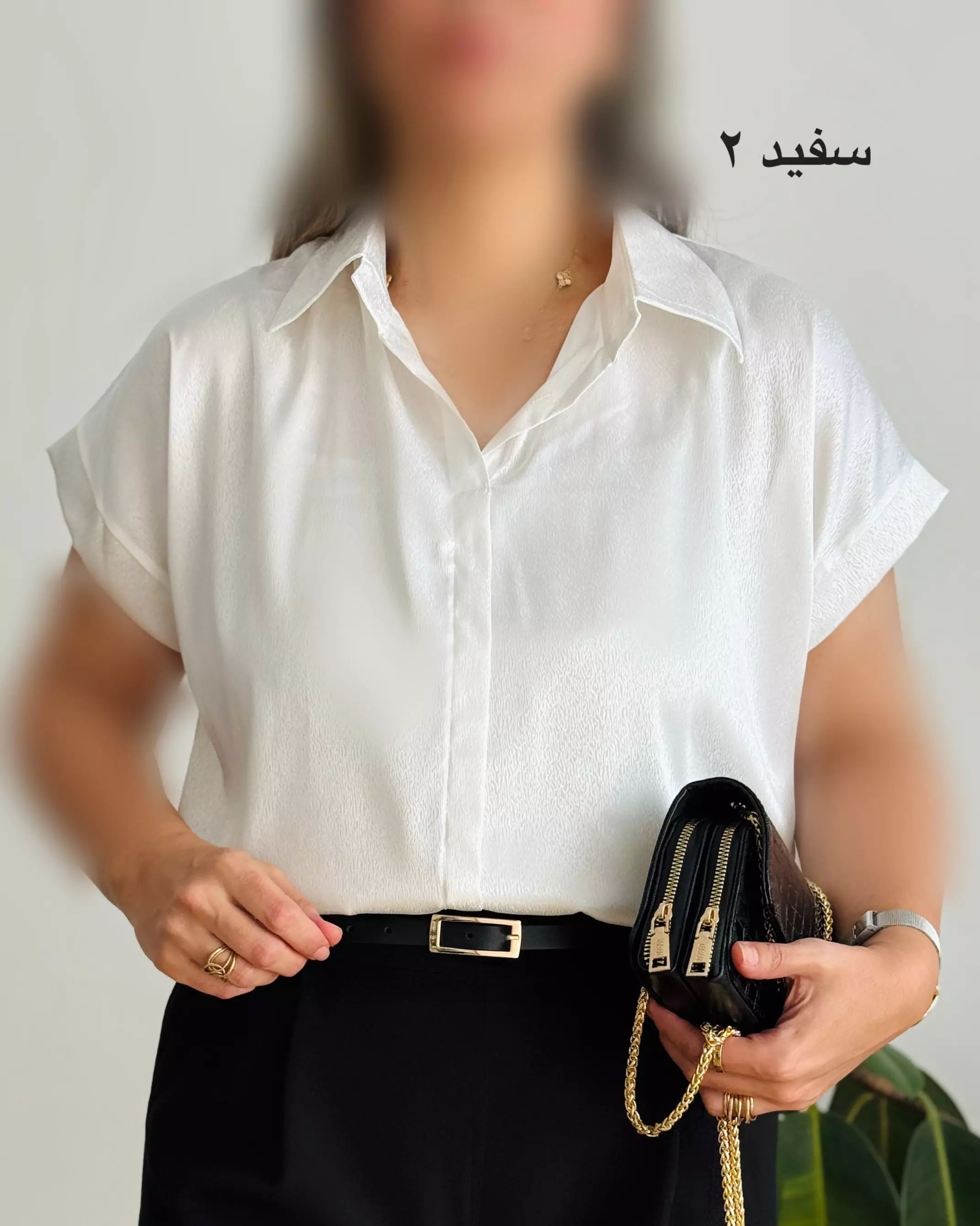 شومیز ساتن آستین کوتاه ۹